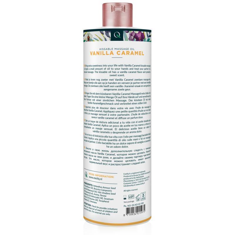 EXOTIQ masážní olej Vanilla Caramel 500 ml - Image 2