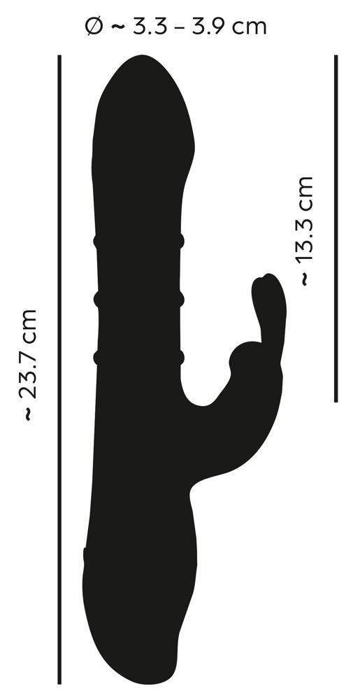 You2toys Rabbit vibrátor se 3 pohyblivými prstenci