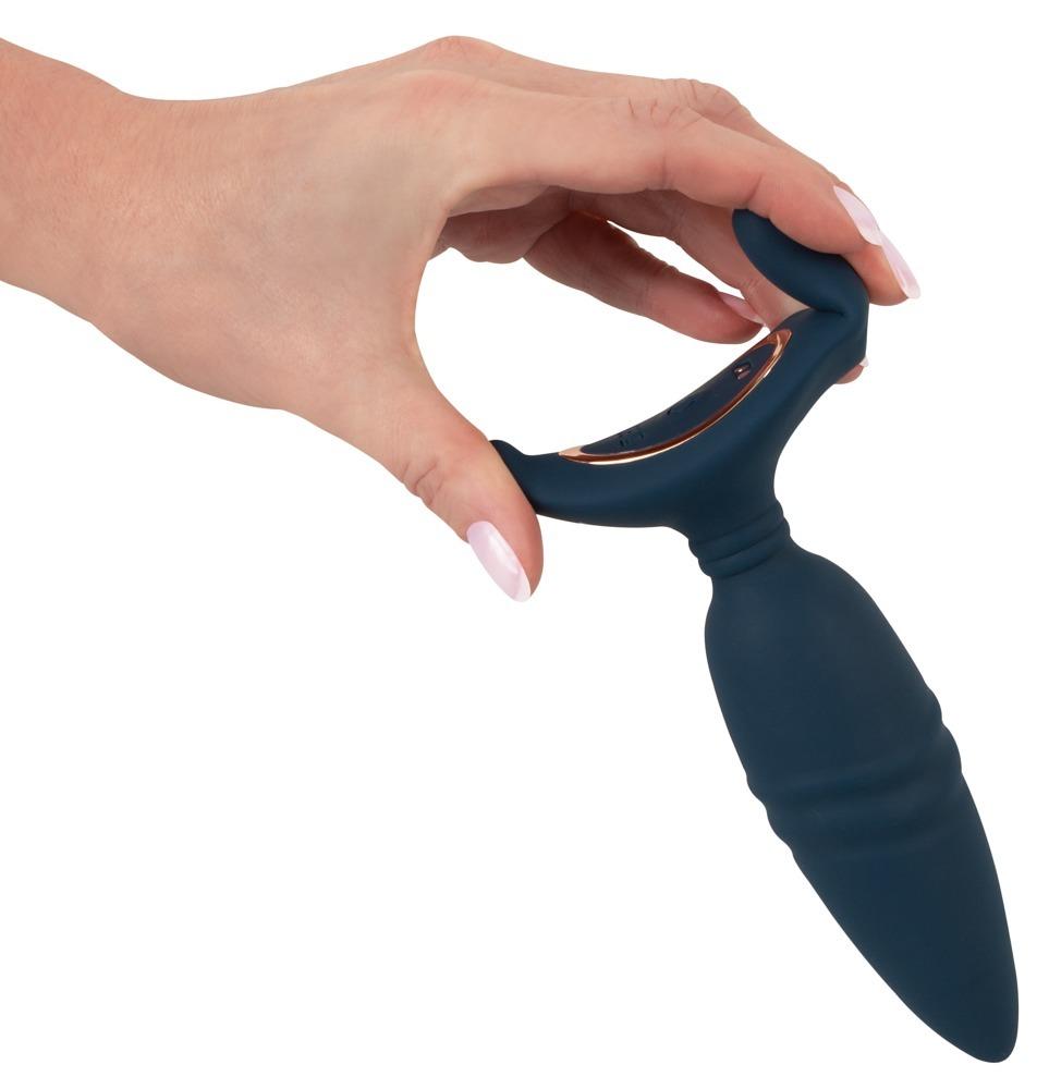 ANOS RC Vibrační anální kolík s přirážením