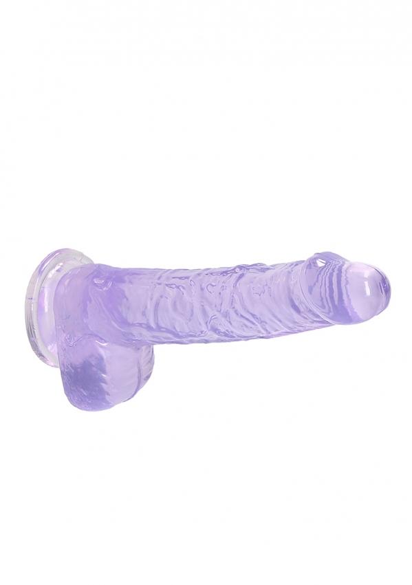 Realrock gelové dildo s přísavkou 16 cm fialové - Image 5