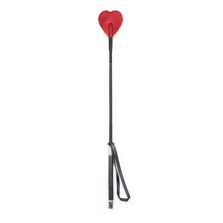 Levně BASIC X HeartBite - bičík ve tvaru srdce – červený