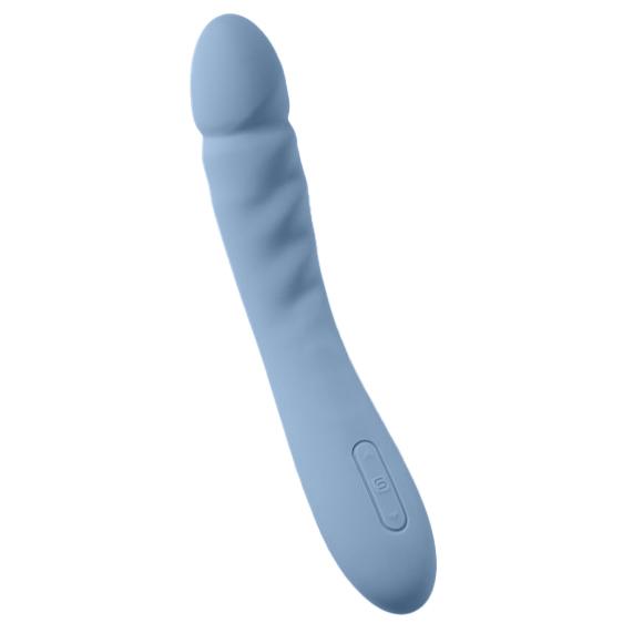 Svakom Ava Neo vibrátor s pulzacemi – modrý