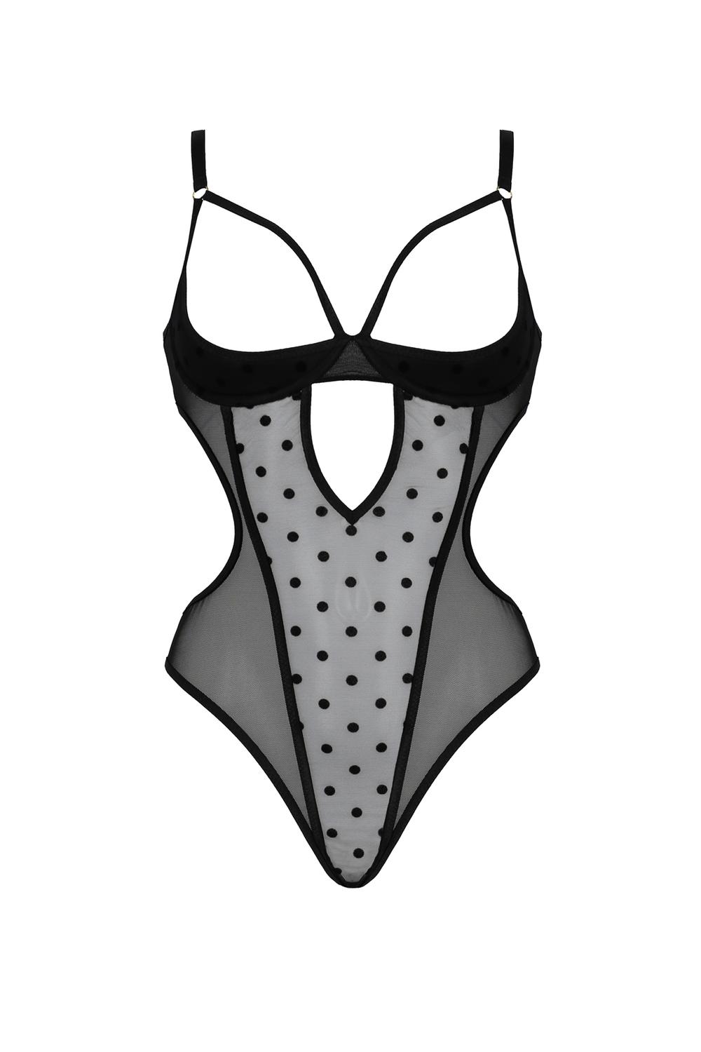 Passion Marina body - černé: S/M - Obrázek 3