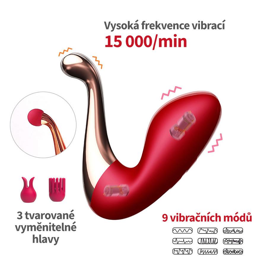 BASIC X The Swan vibrátor na klitoris červený - Image 5