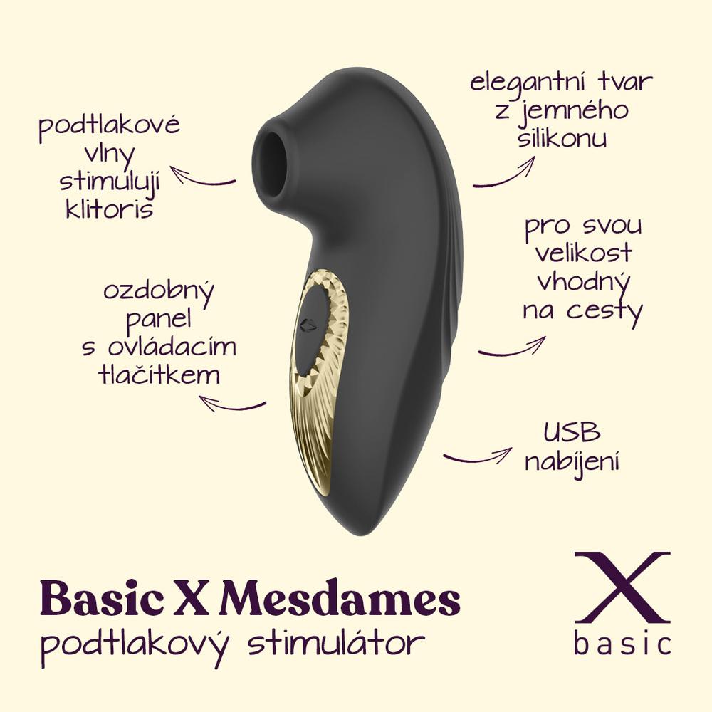 BASIC X Mesdames podtlakový stimulátor klitorisu černý - Image 2