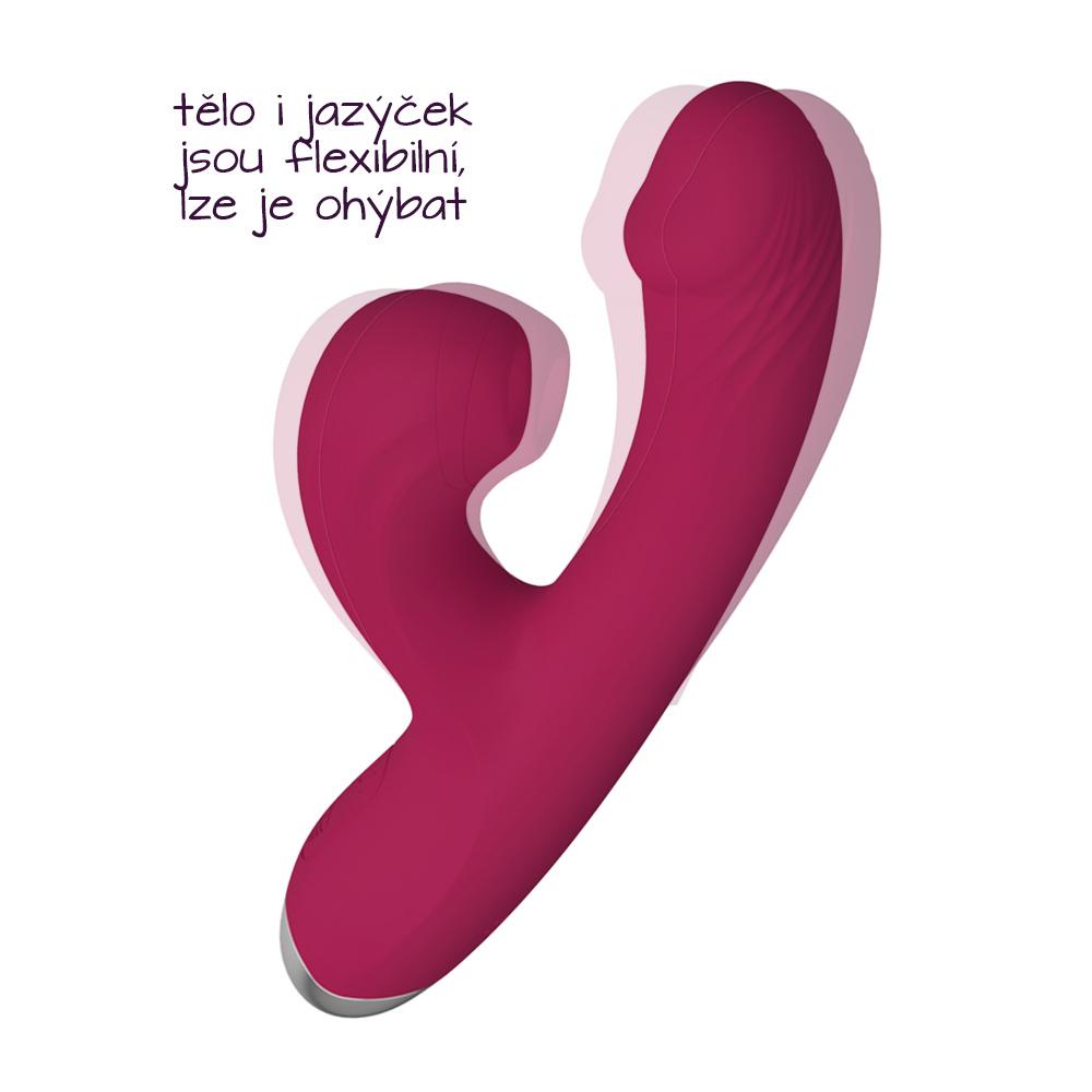 BASIC X vibrátor rabbit s podlakovým stimulátorem klitorisu růžový - Image 4