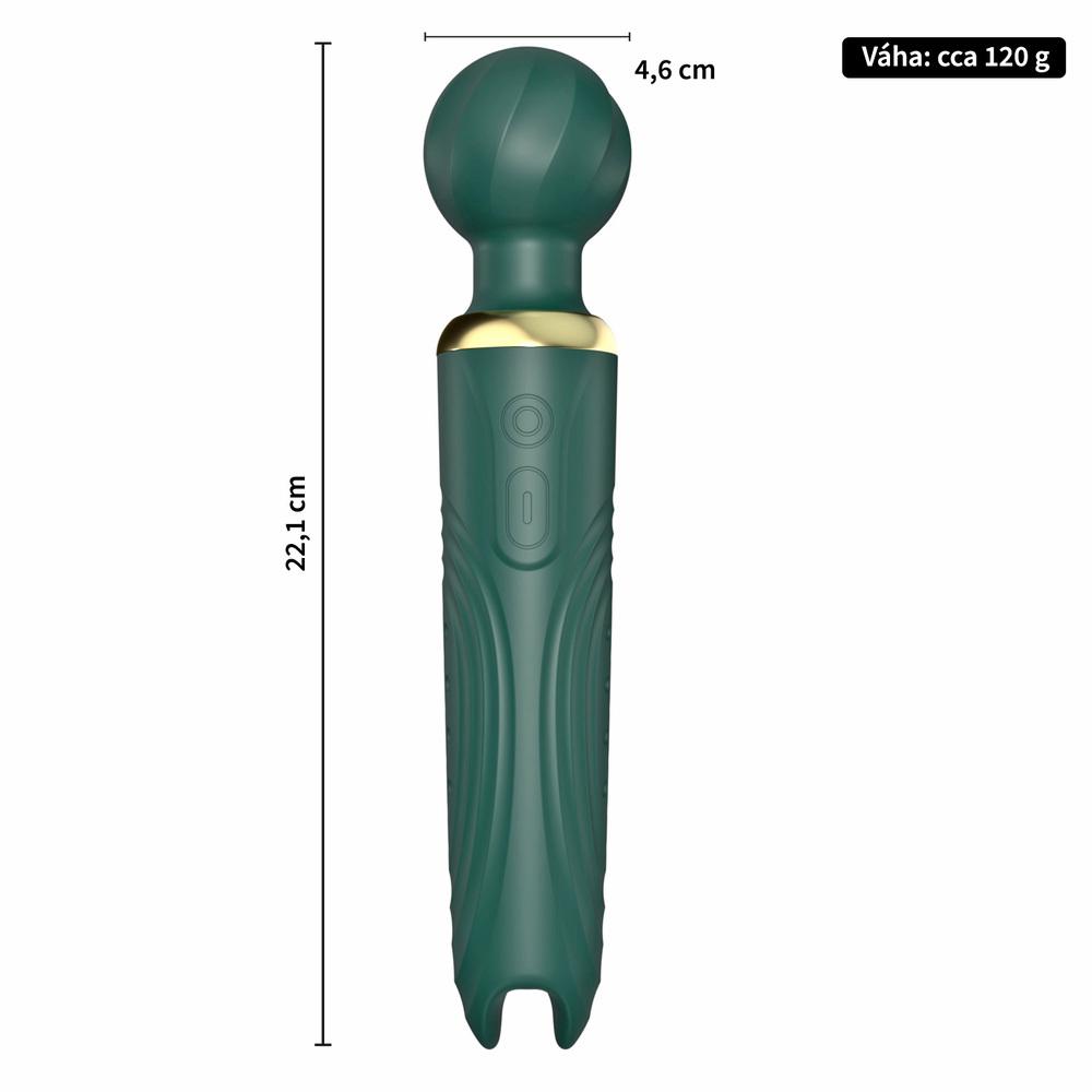 BASIC X Elisa oboustranná masážní hlavice zelená - Obrázek 3