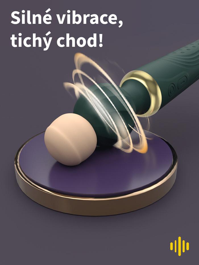 BASIC X Elisa oboustranná masážní hlavice zelená