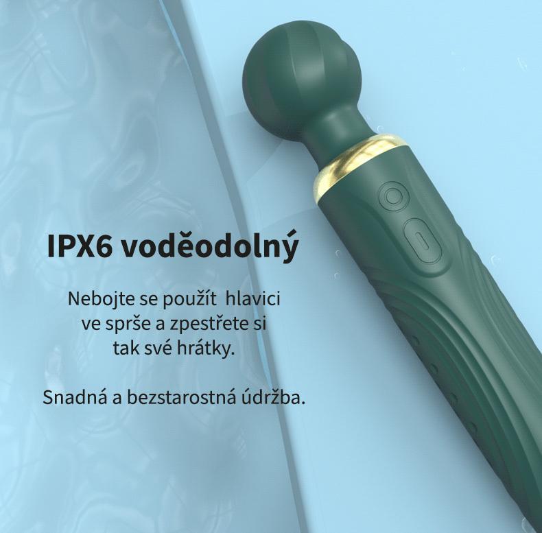 BASIC X Elisa oboustranná masážní hlavice zelená