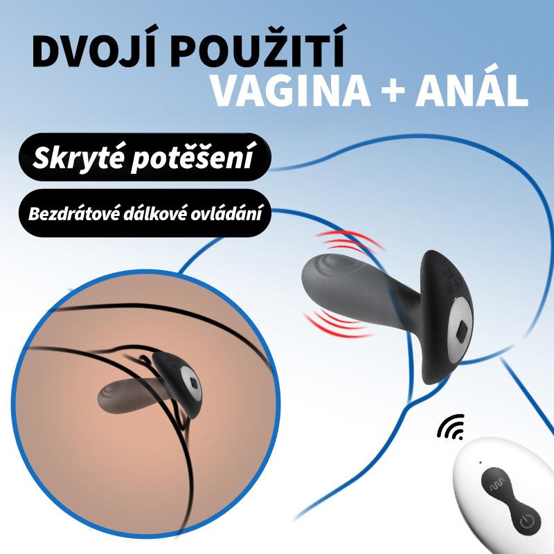 BASIC X Reggie vibrační anální kolík černý