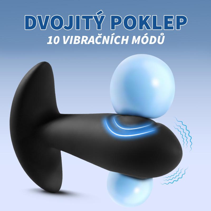 BASIC X Reggie vibrační anální kolík černý