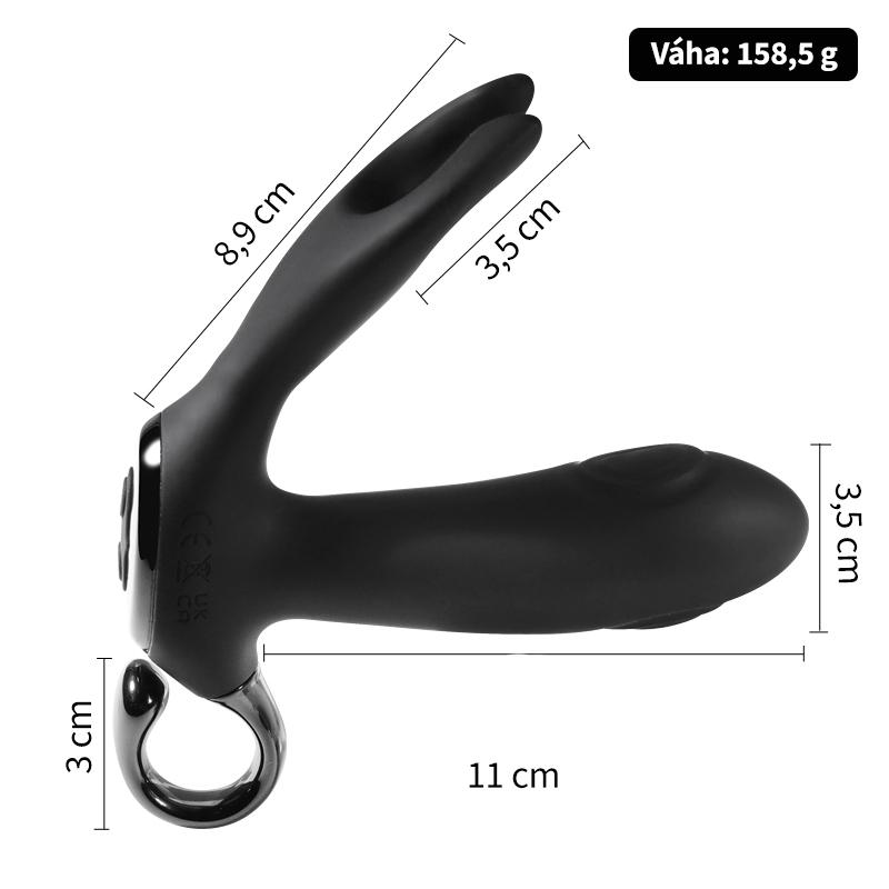 BASIC X Bump stimulátor prostaty černý - Obrázek 3