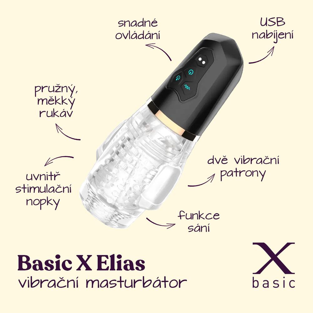 BASIC X Elias vibrační masturbátor - Image 2