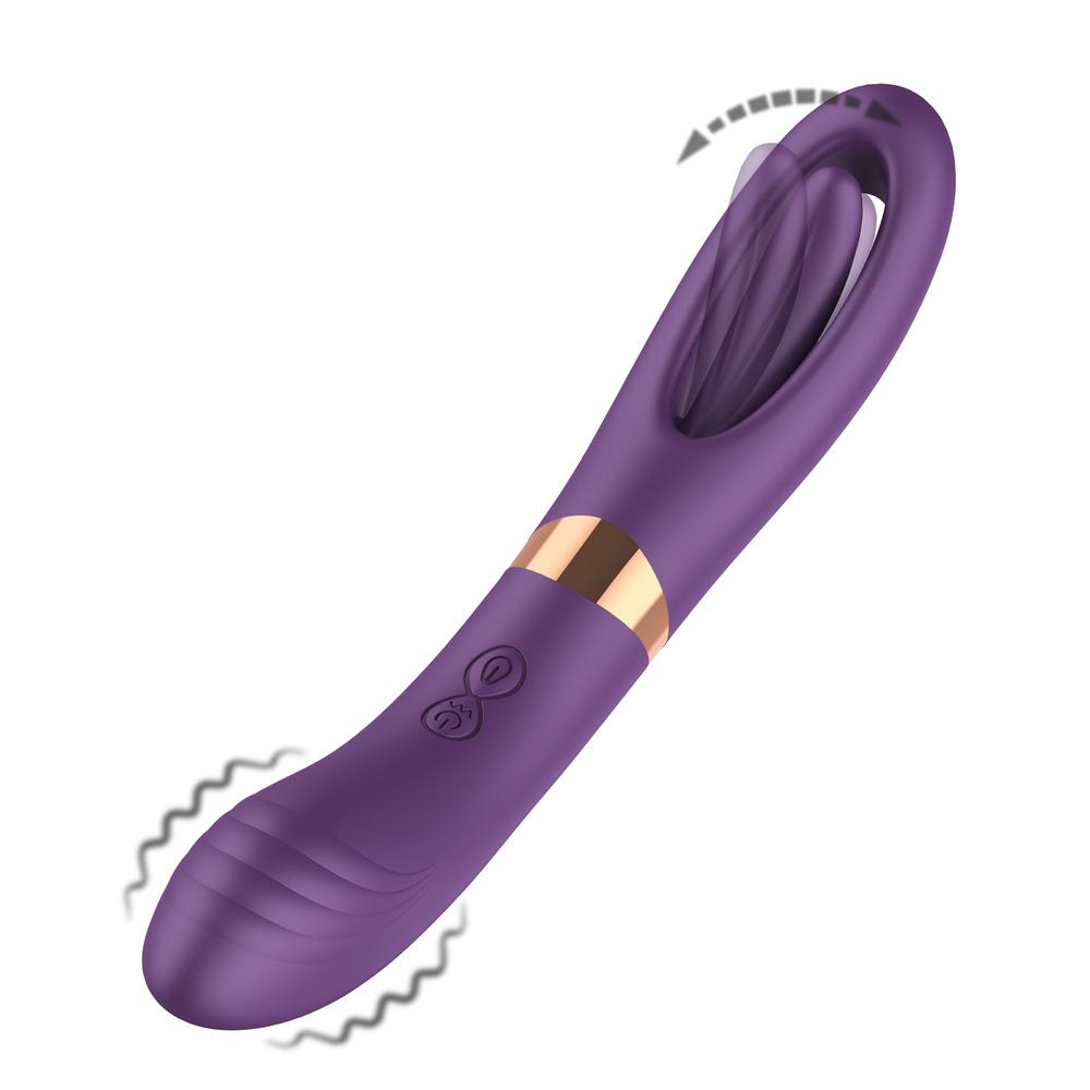 BASIC X Lisa oboustranný vibrátor fialový
