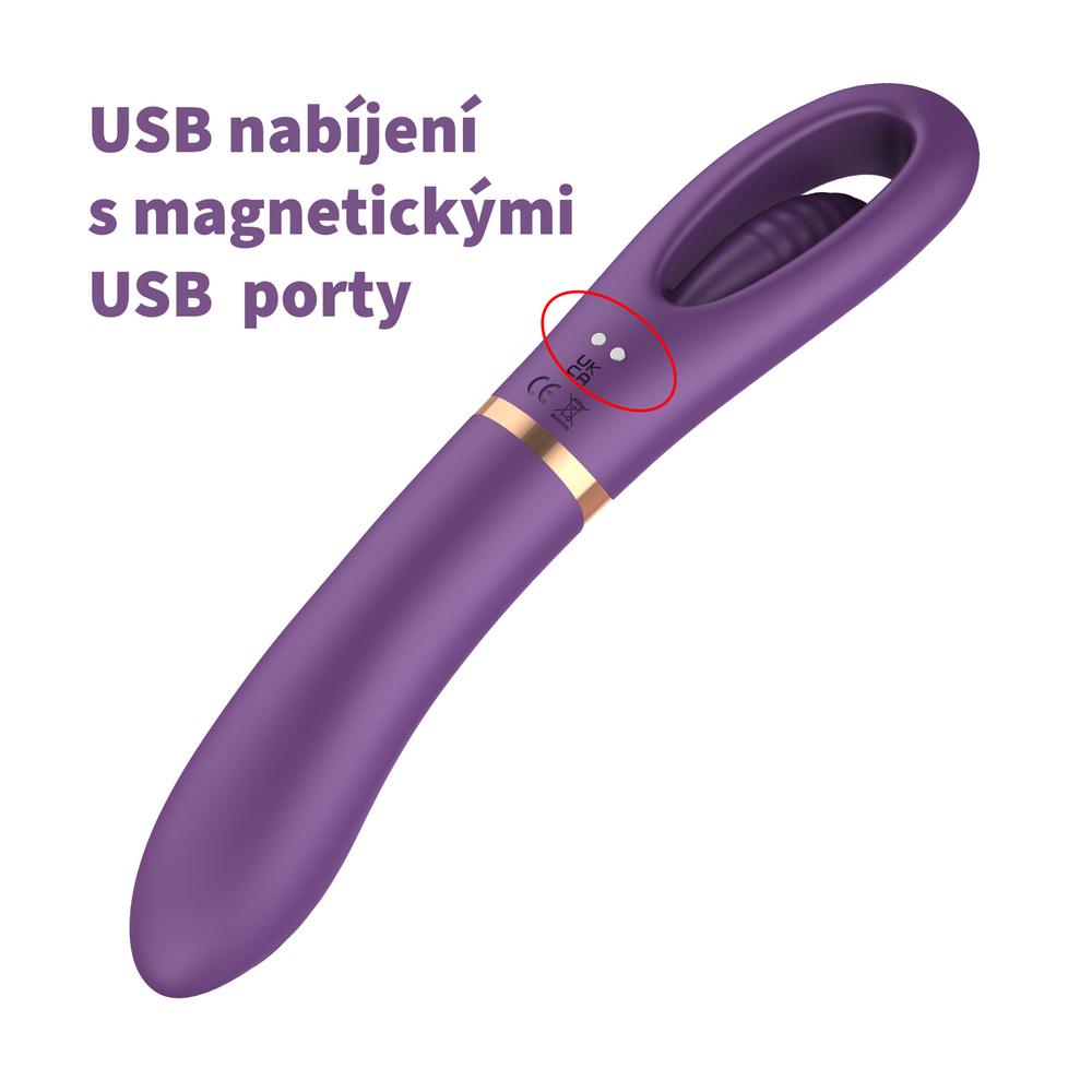 BASIC X Lisa oboustranný vibrátor fialový - Obrázek 5