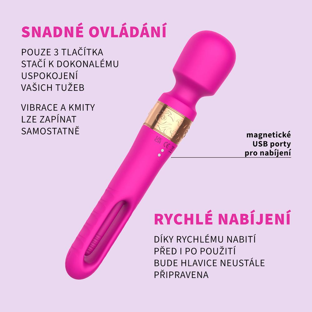 BASIC X Ellie masážní hlavice růžová