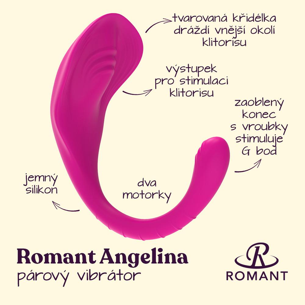 Romant Angelina párový vibrátor růžový - Image 2