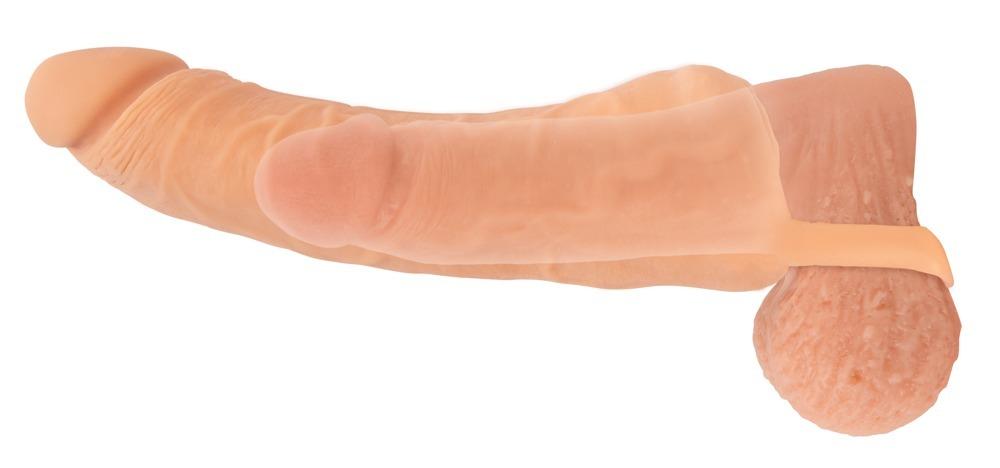 Nature Skin 2v1 Návlek na penis a masturbátor 24 cm - Image 5