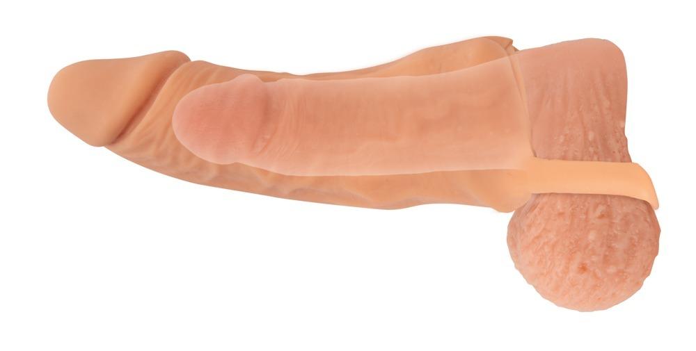 Nature Skin 2v1 Návlek na penis a masturbátor 18,5 cm - Image 5