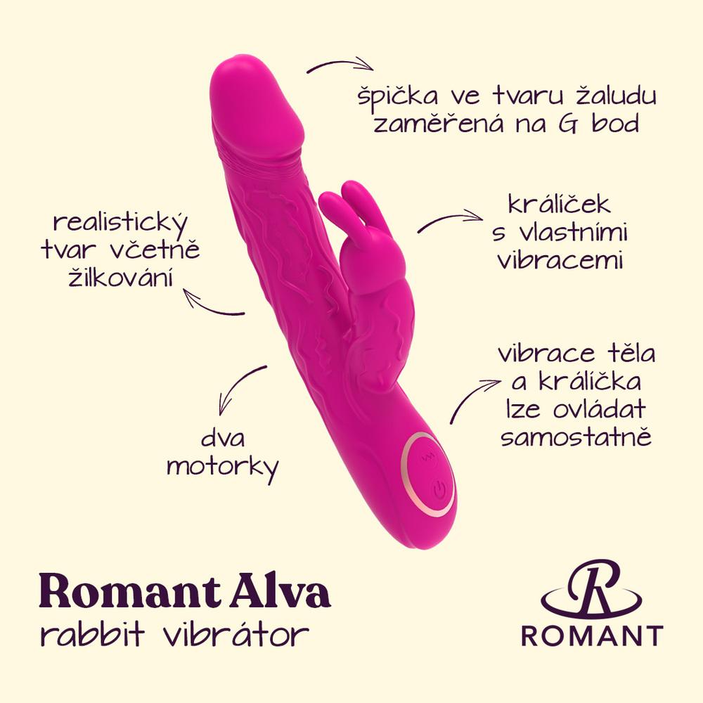 Romant Alva rabbit realistický vibrátor - Image 2