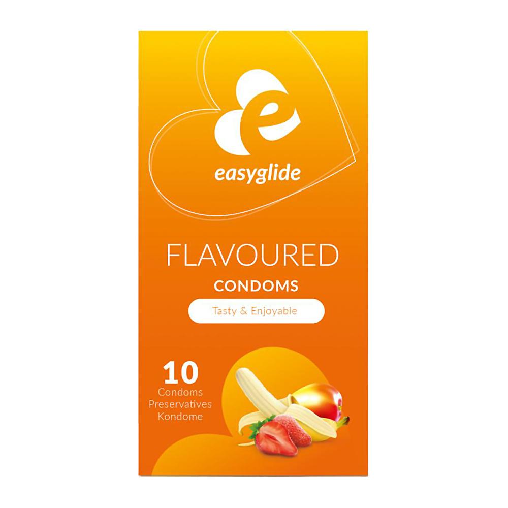 Levně EasyGlide Flavored kondomy 10 ks