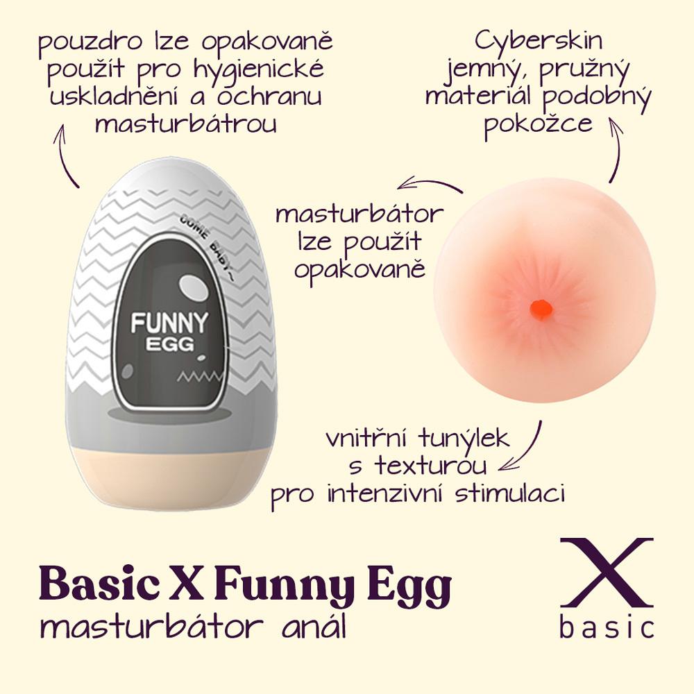 BASIC X FUNNY EGG masturbátor anál - Image 2