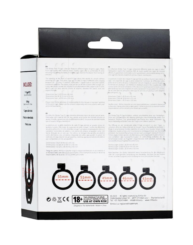 P-CAGE PC02 Klec na penis S – černá