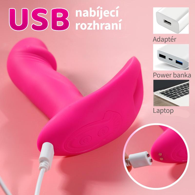 BASIC X vibrátor do kalhotek růžový