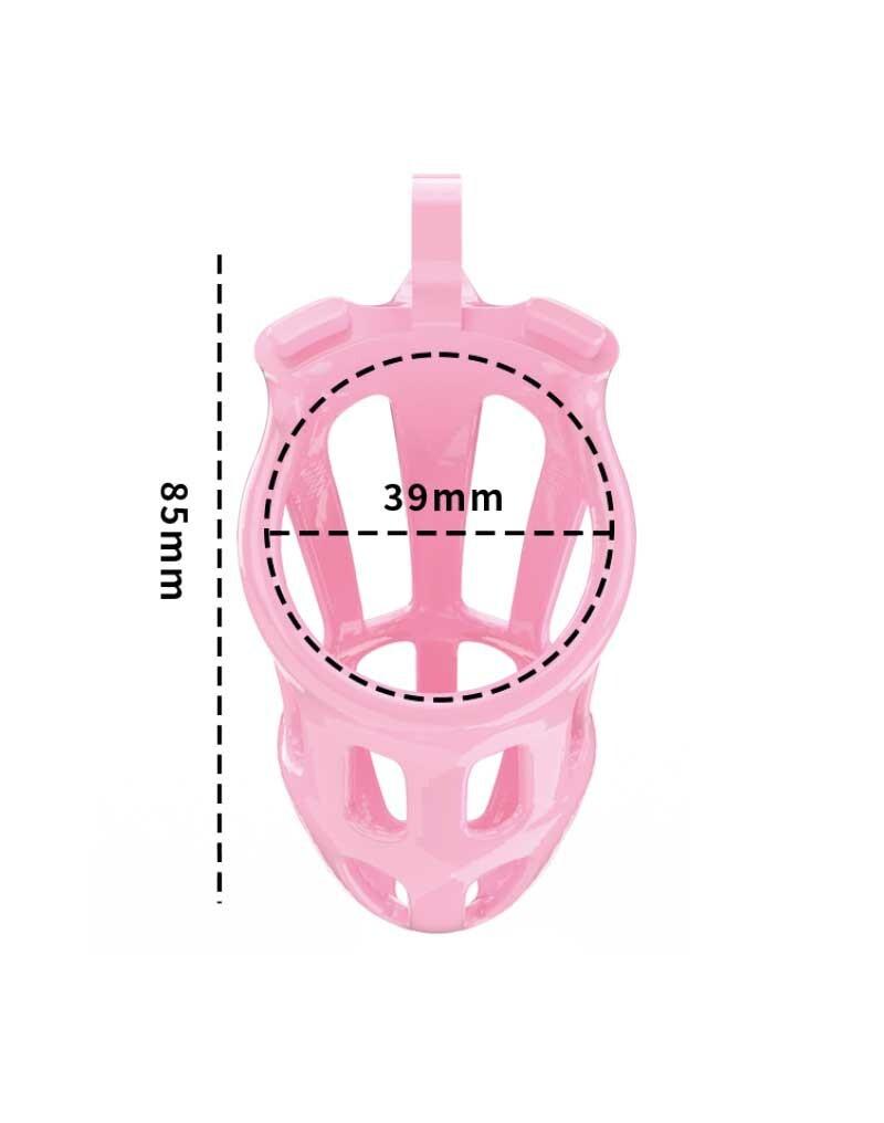 P-CAGE PC02 Klec na penis S - růžová - Obrázek 5