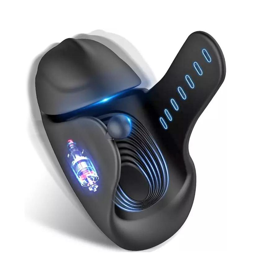 BASIC X Bobby 2 APP vibrační masturbátor s nastavitelným průměrem černý