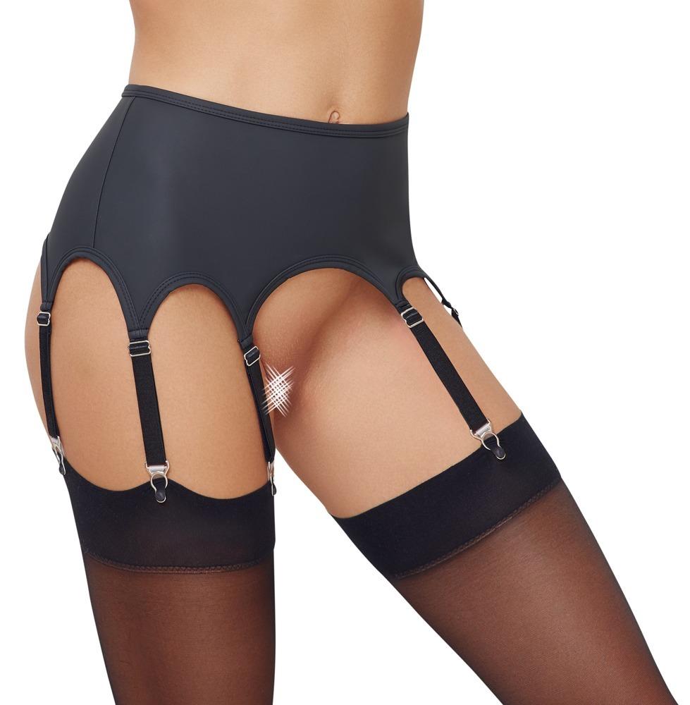 Cottelli Lingerie Podvazkový pás - černý: L