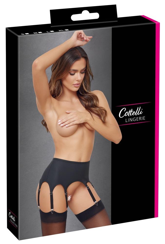Cottelli Lingerie Podvazkový pás - černý: S - Obrázek 7