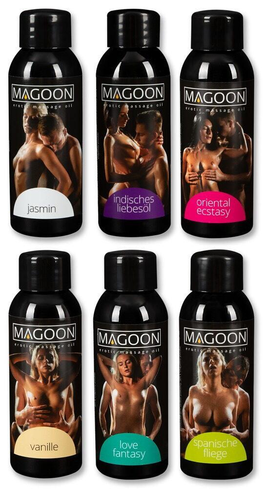 MAGOON Testovací sada masážních olejů 6 x 50 ml