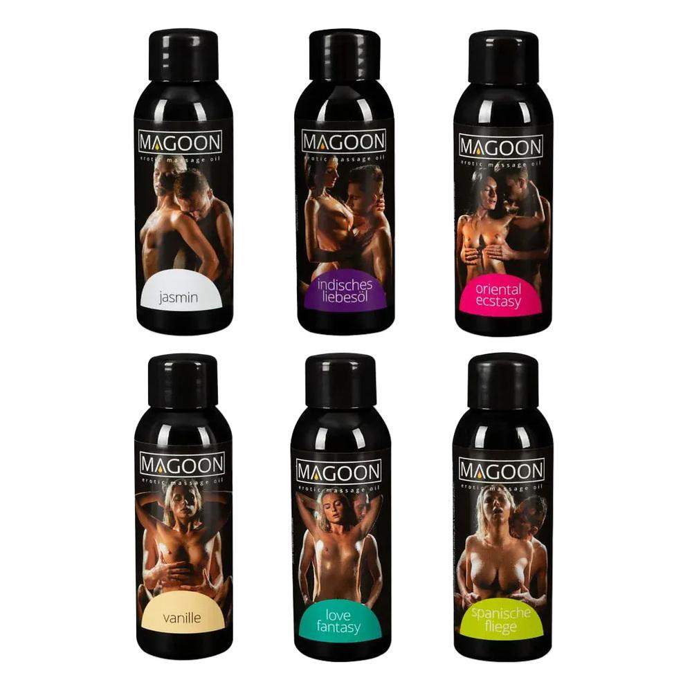 MAGOON Testovací sada masážních olejů 6 x 50 ml