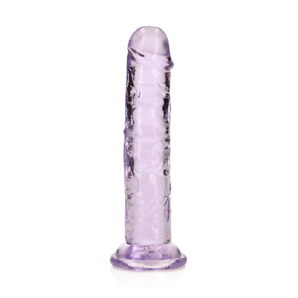 Realrock Realistické dildo s přísavkou 15,5 cm - fialové - Image 5