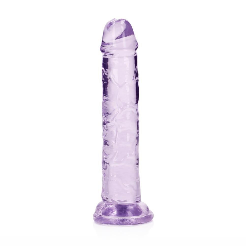 Realrock Realistické dildo s přísavkou 15,5 cm - fialové