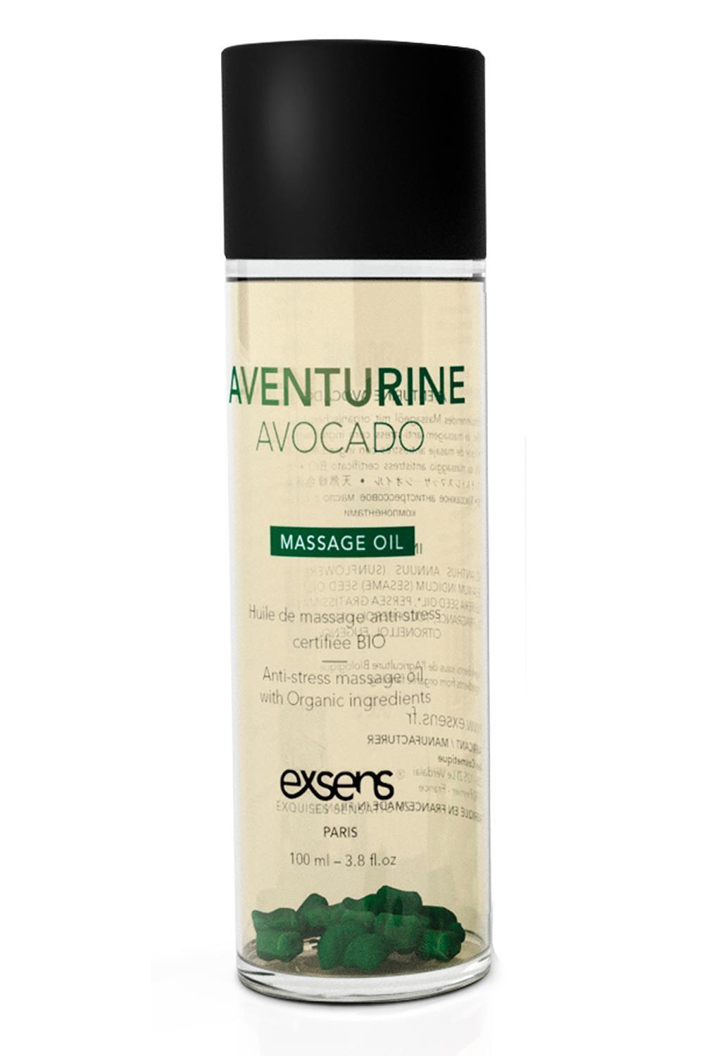exsens Organic masážní olej - Aventurine avocado 100 ml - Image 2