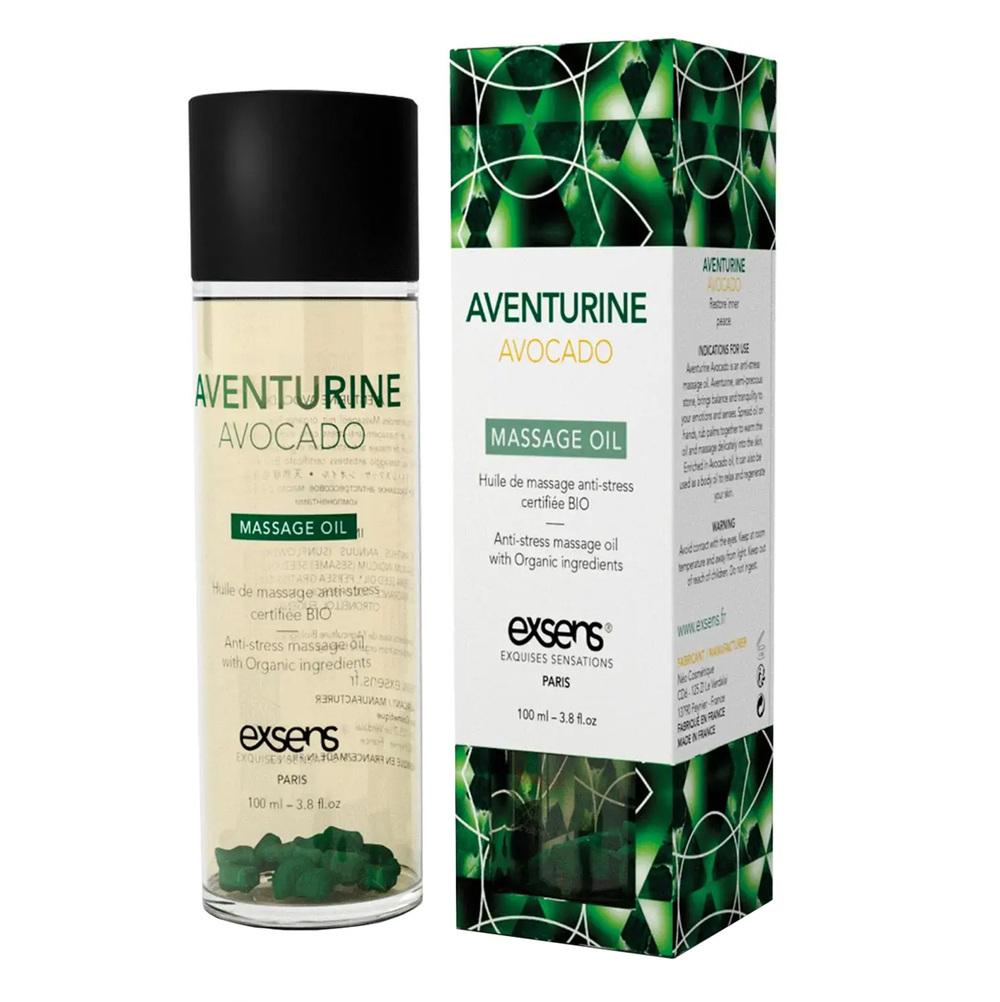 exsens Organic masážní olej - Aventurine avocado 100 ml
