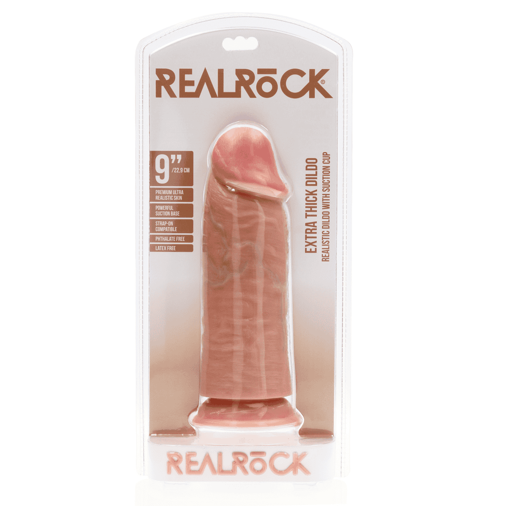 RealRock Extra Thick dildo 23 cm - tělové (obrázek 6)