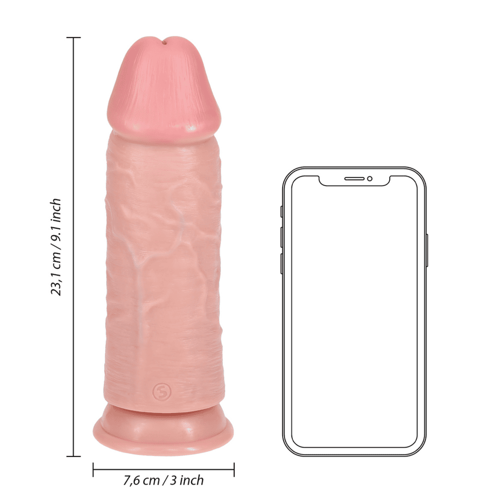 RealRock Extra Thick dildo 23 cm - tělové (obrázek 3)