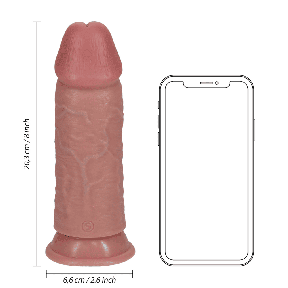 RealRock Extra Thick dildo 20,3 cm - tělová - Image 3