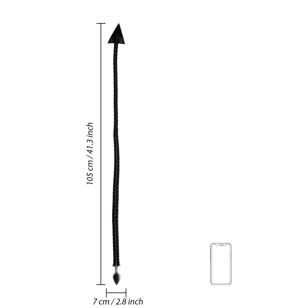OUCH! Devil's Tail kovový anální kolík s ocasem - Obrázek 3