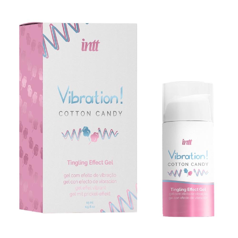 Intt Vibration! Stimulační gel - Cotton Candy New 15 ml