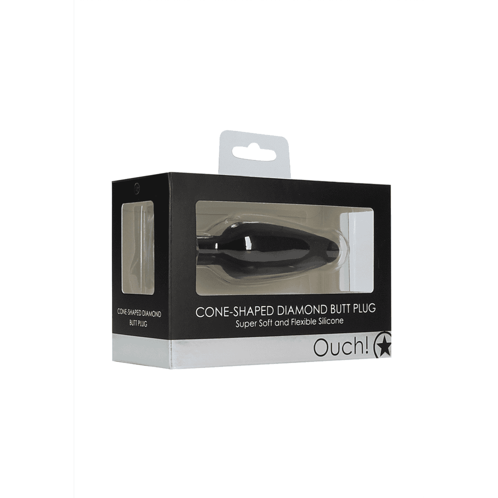 OUCH! Kuželovitý anální kolík s kamínkem
