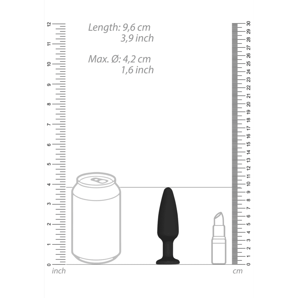 OUCH! Kuželovitý anální kolík s kamínkem