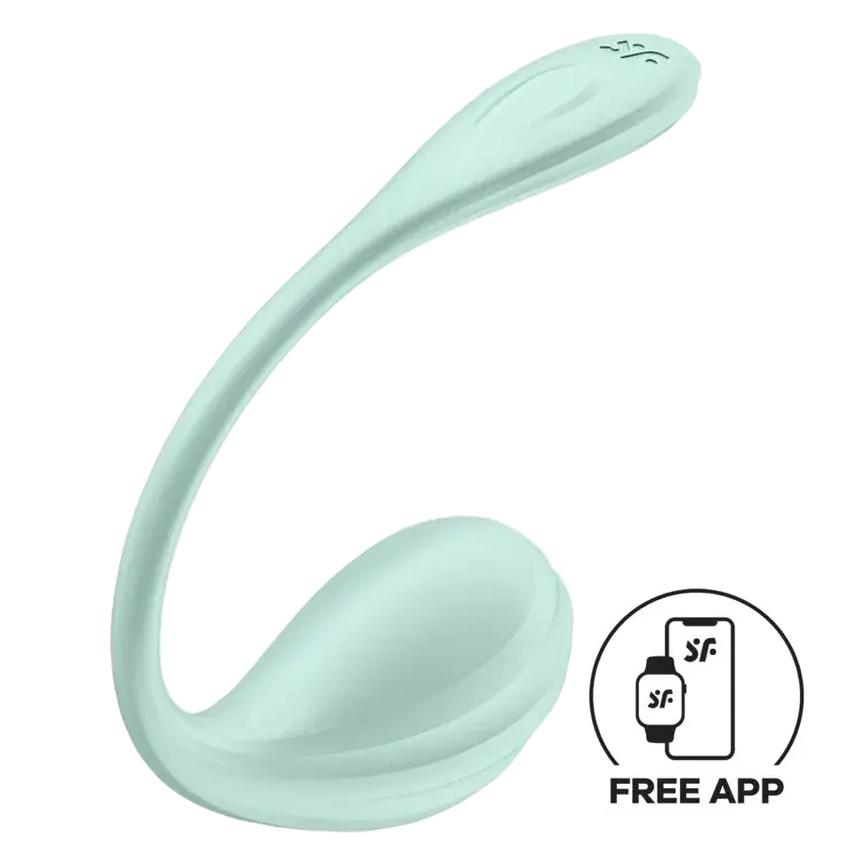 Satisfyer Smooth Petal vibrační vajíčko - zelené