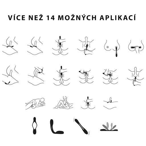 DORCEL Multi joy Multifunkční párový vibrátor - černý - Image 4