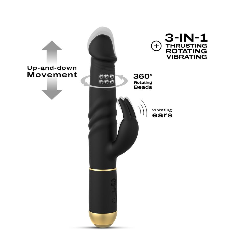 DORCEL Furious rabbit 2.0 vibrátor – černý