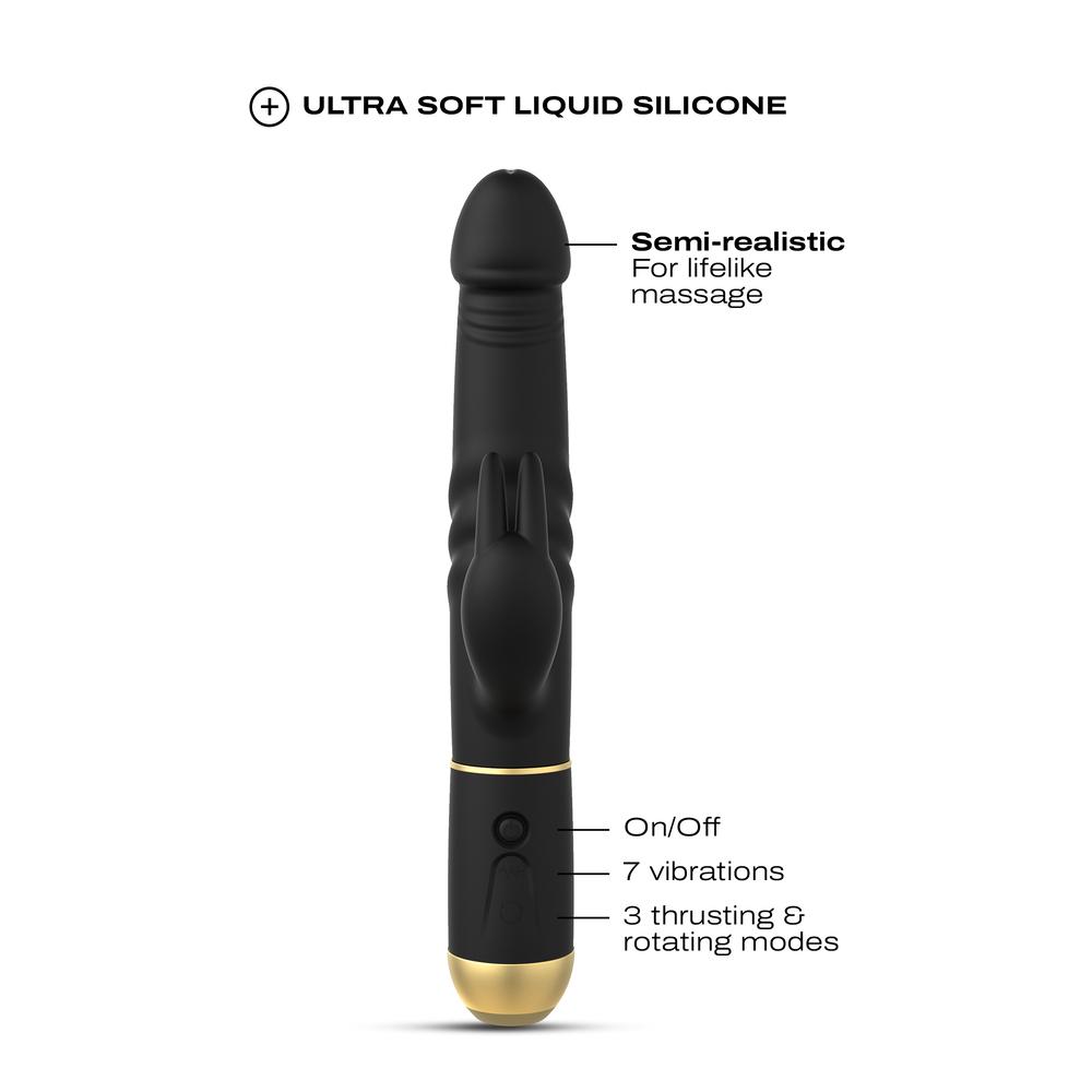 DORCEL Furious rabbit 2.0 vibrátor – černý