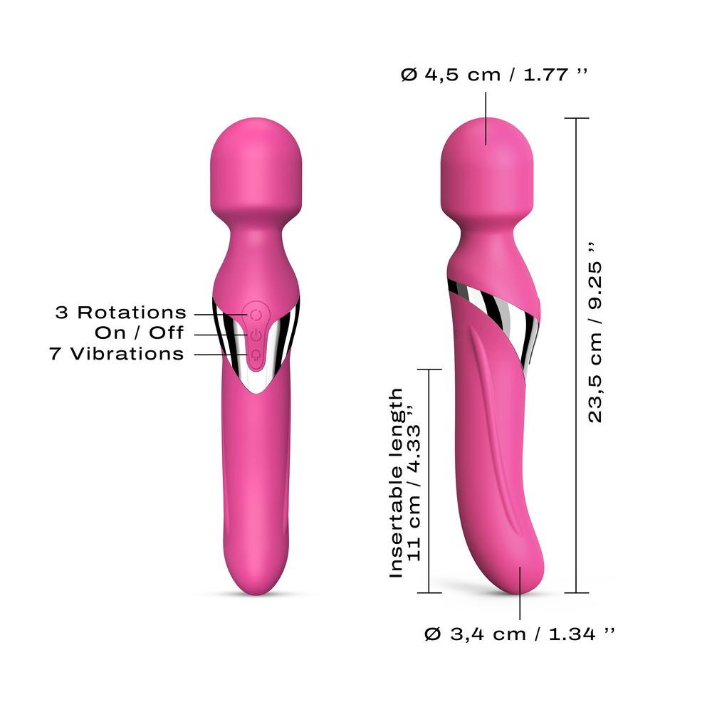 DORCEL Dual orgasms masážní hlavice 2v1 - růžová - Image 5